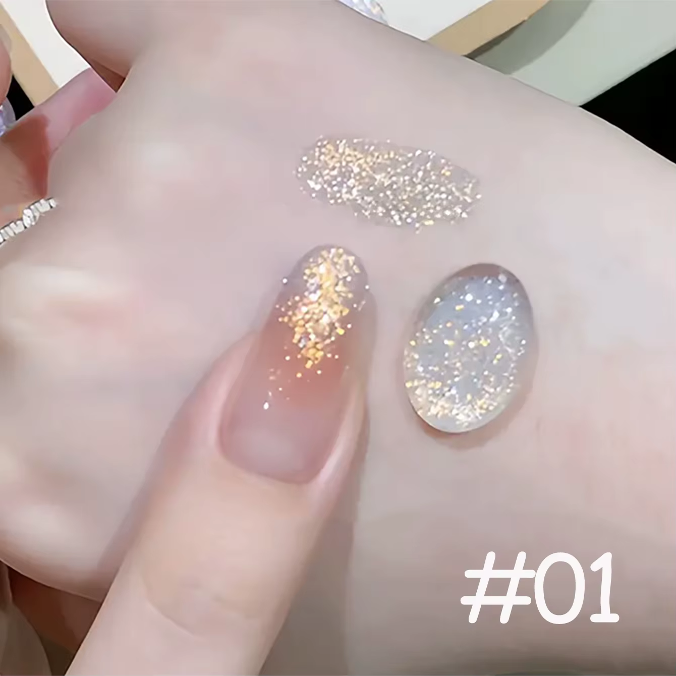 1-12 pièces TC Dream Fairy Vernis à ongles gel à paillettes 2026, effet blanchissant, super paillett