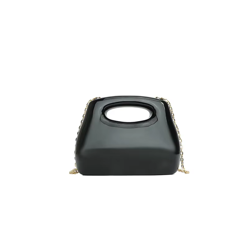 Sac à main hobo en acrylique doré pour femme, sac à main de plage transparent, sac à main de soirée,