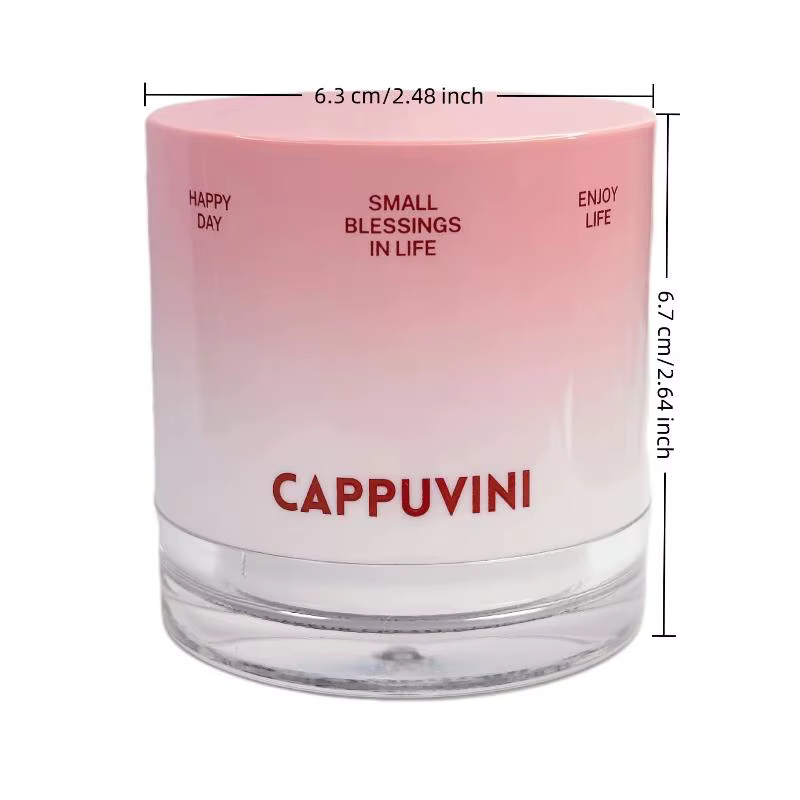 Crème hydratante Cappuvini, radieuse et naturelle, avec une base crémeuse, crée un maquillage rafraî
