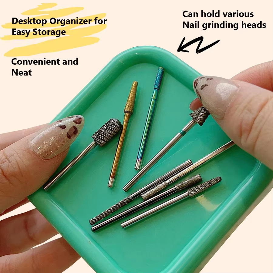 Plateau magnétique Portable pour organisateur de Nail Art, conteneur de rangement de conception d'ye