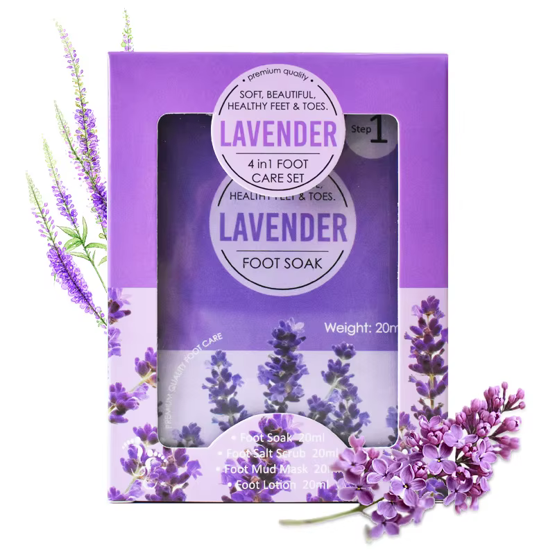 Kit de pédicure de luxe en 4 étapes, pour soins de la peau des pieds, sérum, Lotion pour le corps, t