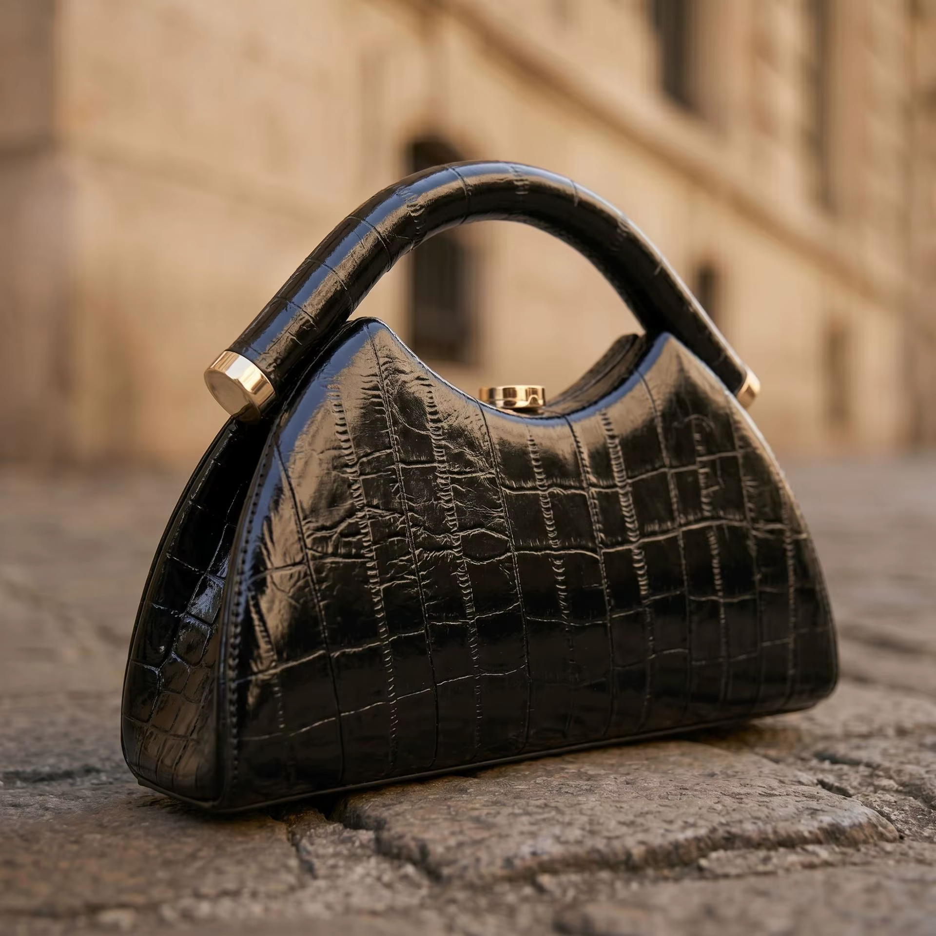 Sacs de soirée demi-lune pour femmes, sacs à main tendance en cuir PU, sacs boîte, NOUVEAU, pochette