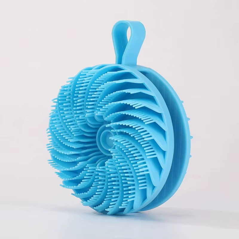 Gant de massage exfoliant doux en silicone pour le corps et le cuir chevelu, non irritant, pour le l