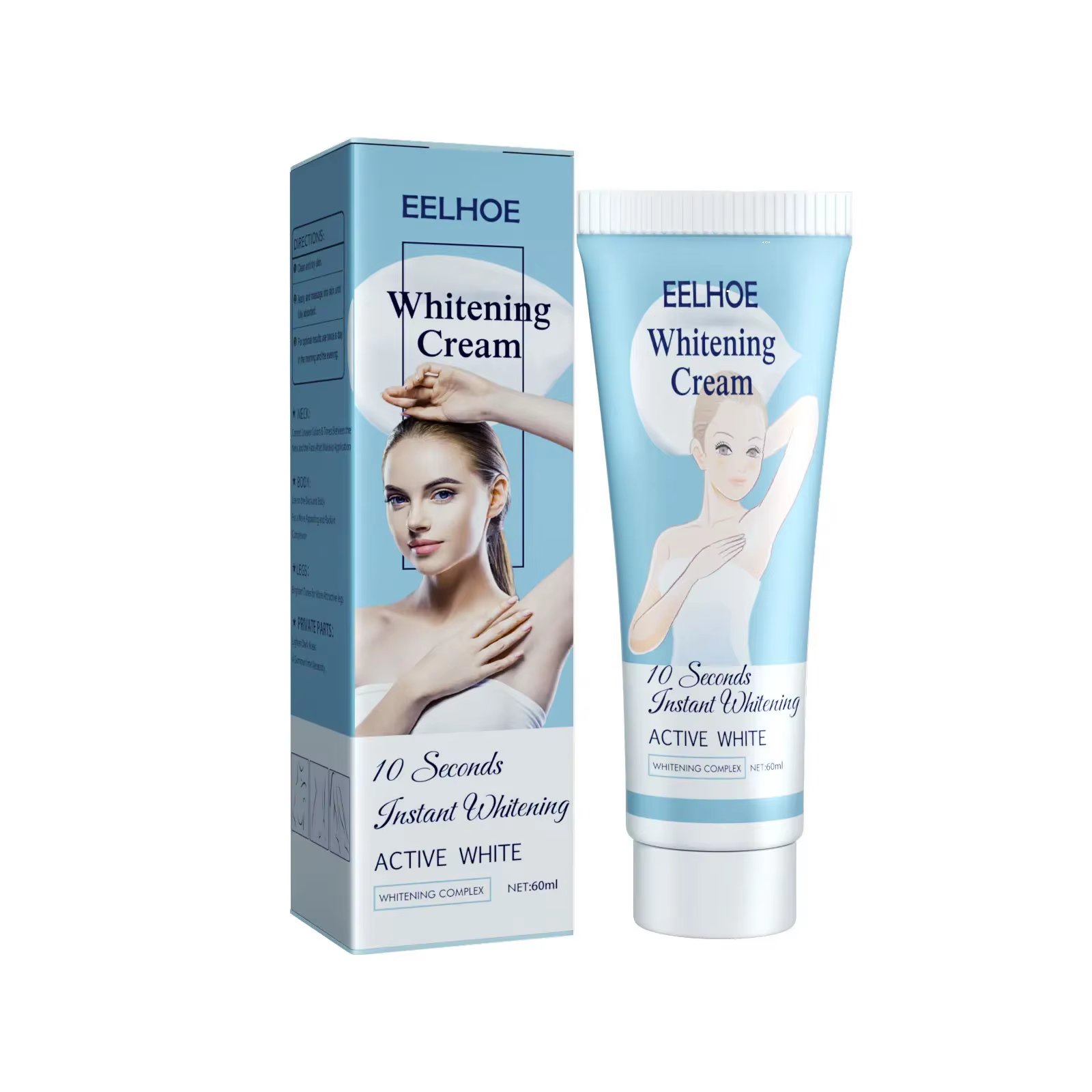 Crème blanchissante pour les ati elles des femmes, soins de la peau, nourrissant, éclaircissant, bla