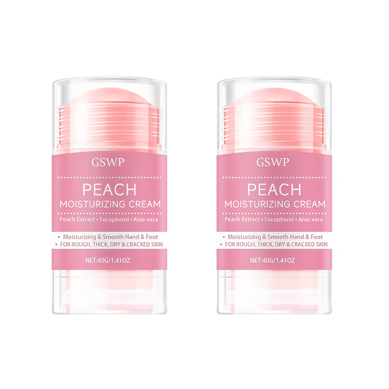 Crème pour les pieds à la pêche GSWP, hydrate en profondeur et répare puissamment les pieds, convien