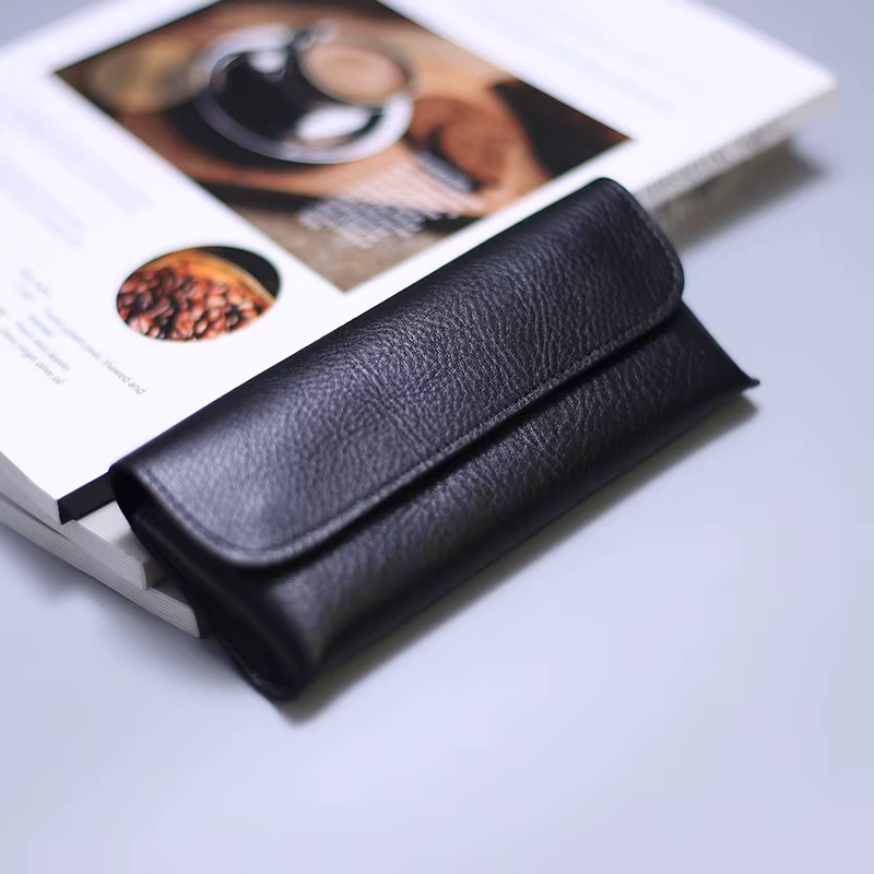 Sac à lunettes de lecture en cuir véritable, pochette de lunettes de soleil Design de marque faite à