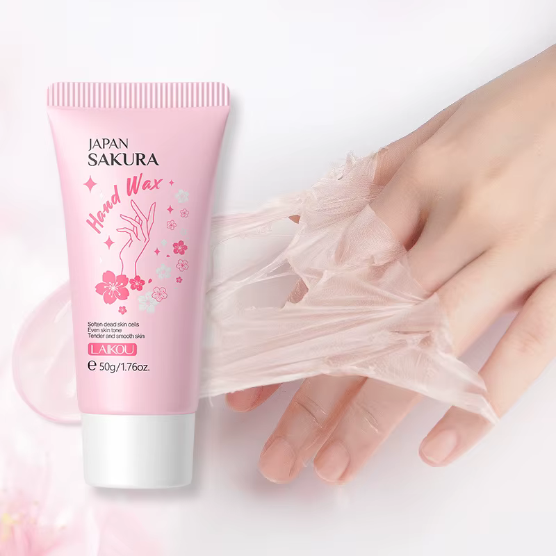 Sakura-Crème hydratante pour les mains à la paraffine, 50g, masque de soin, répare les callosités