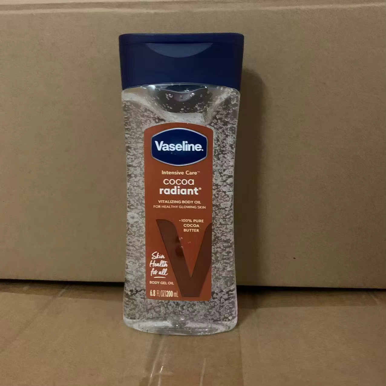 Vaseline cacao huile lumineuse pour le corps 200ml huile de soin hydratante longue durée pour la pea