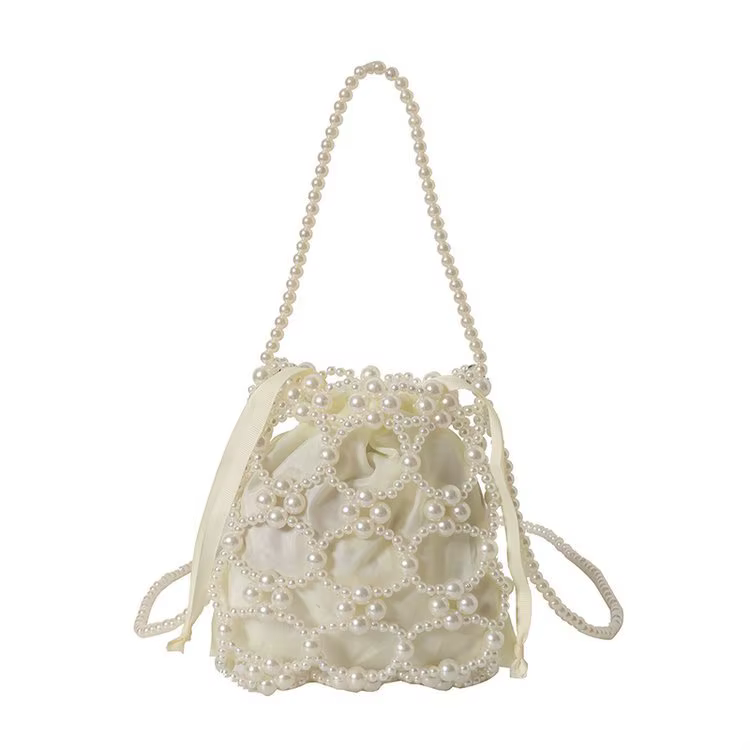 Sac à main chic pour femme avec perles, sac bandoulière, style frais et élégant, nouvelle collection