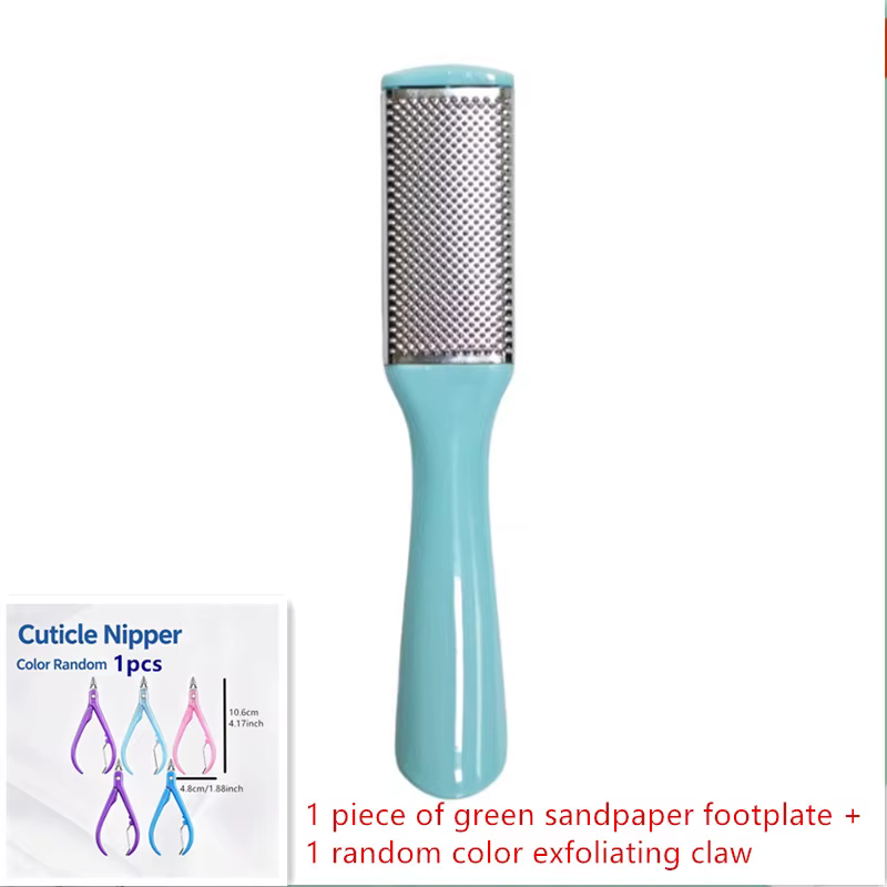 Kit de gommage des pieds pour éliminer les peaux mortes : 1 ensemble de tampons exfoliants double fa