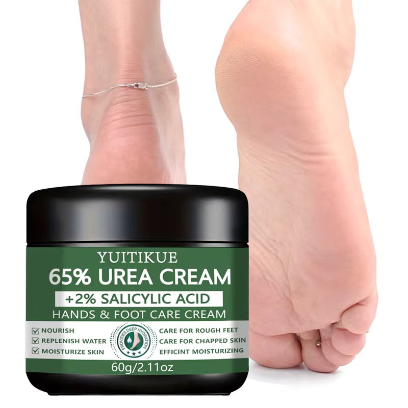 YUITIKUE Crème pour les mains et les pieds à l'urée 65 % 60 g - avec 2 % d'acide salicylique, répare