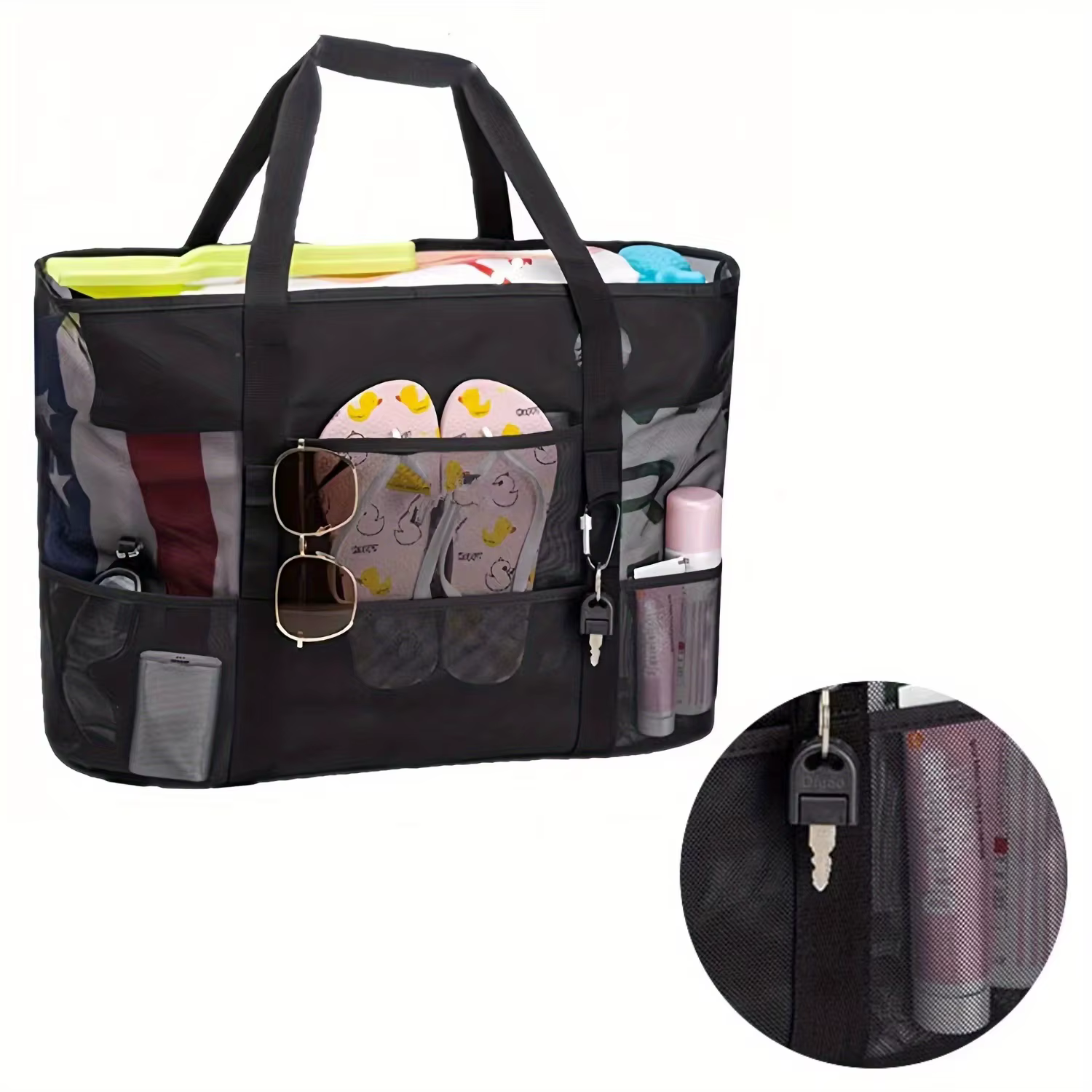 Sac de plage grande capacité, sac de voyage, sac de plage pour voyage, sac de sport, sac à main lége