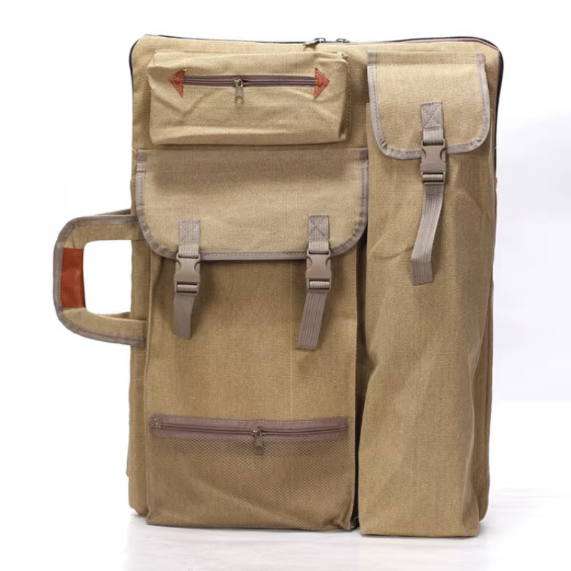 Sac à dos en toile 4K, sac de planche à dessin multifonctionnel, croquis en plein air, fournitures d