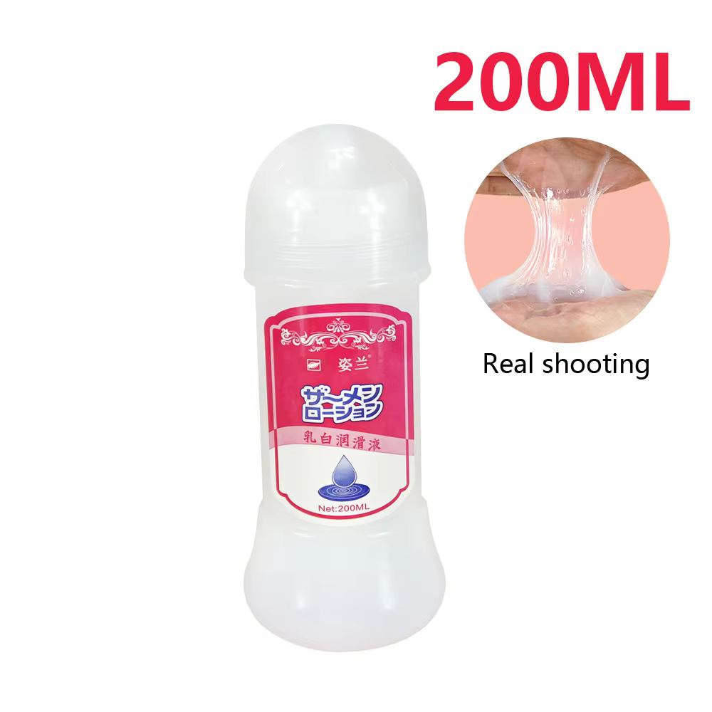 Lubrifiant Couple, Huile de Massage Sexuelle à Base d'Eau Blanc Lacté, Lubrifiant Sexuel Adulte, Lub