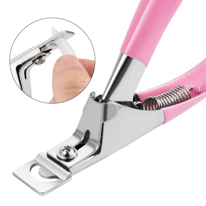 Coupe-ongles professionnel en acier inoxydable, coupe-ongles de Type U, coupe-bordure en acrylique,