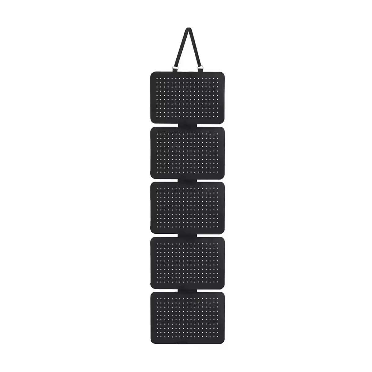 Sac suspendu pour rangement de bijoux à 5 couches, en feutre, pour boucles d'oreilles, broches, prés