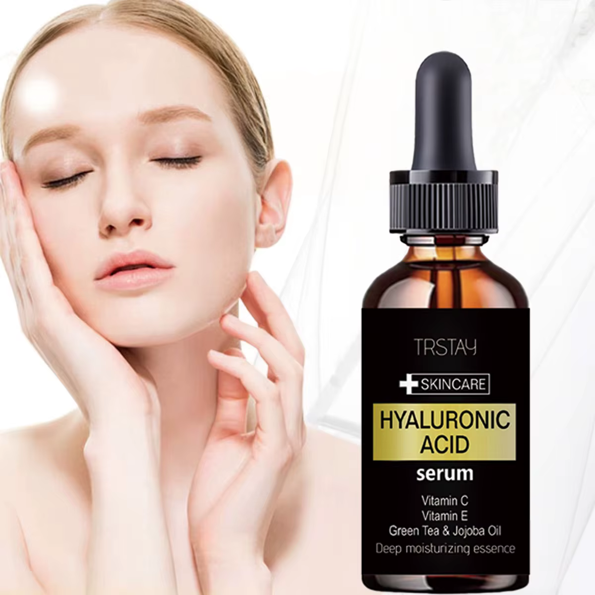 Essence d'acide hyaluronique, 5ML/15ML/30ML/50ML/100ML, hydratante, raffermissement des pores, répar