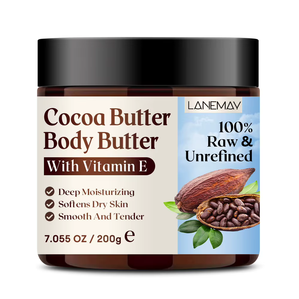 Beurre de cacao 200g/7.05OZ 100% brut, beurre ultra-hydratant pour hydrater et conditionner en profo