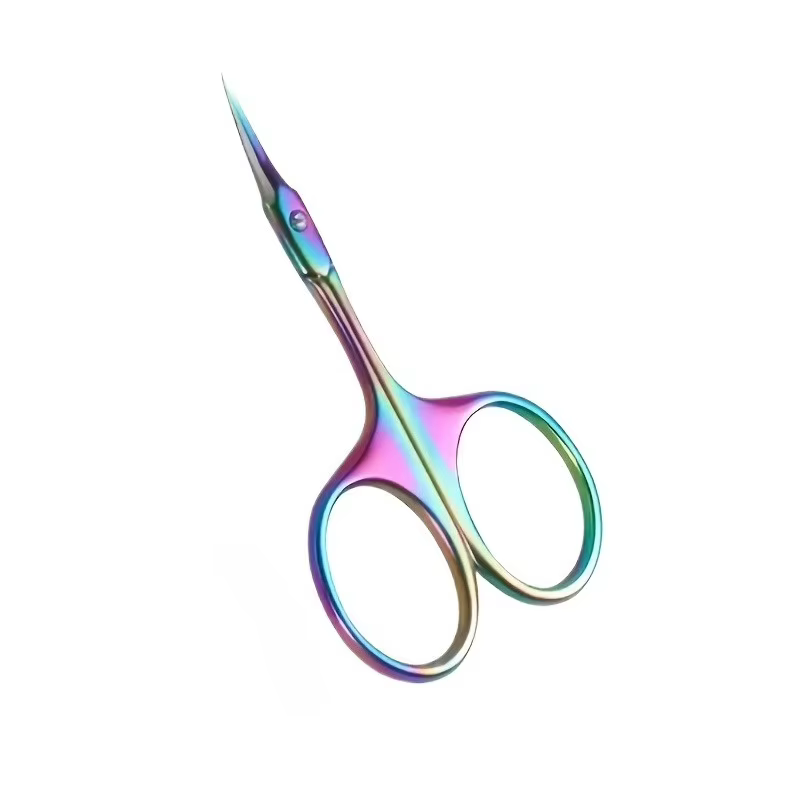 Ciseaux à cuticules incurvés de précision professionnels pour hommes et femmes, outil de soins des o