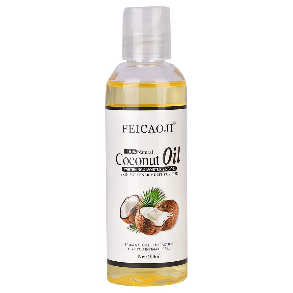 Huile de noix de coco 100ml, huile essentielle pour massage, lisse la peau sèche, nourrit les cheveu