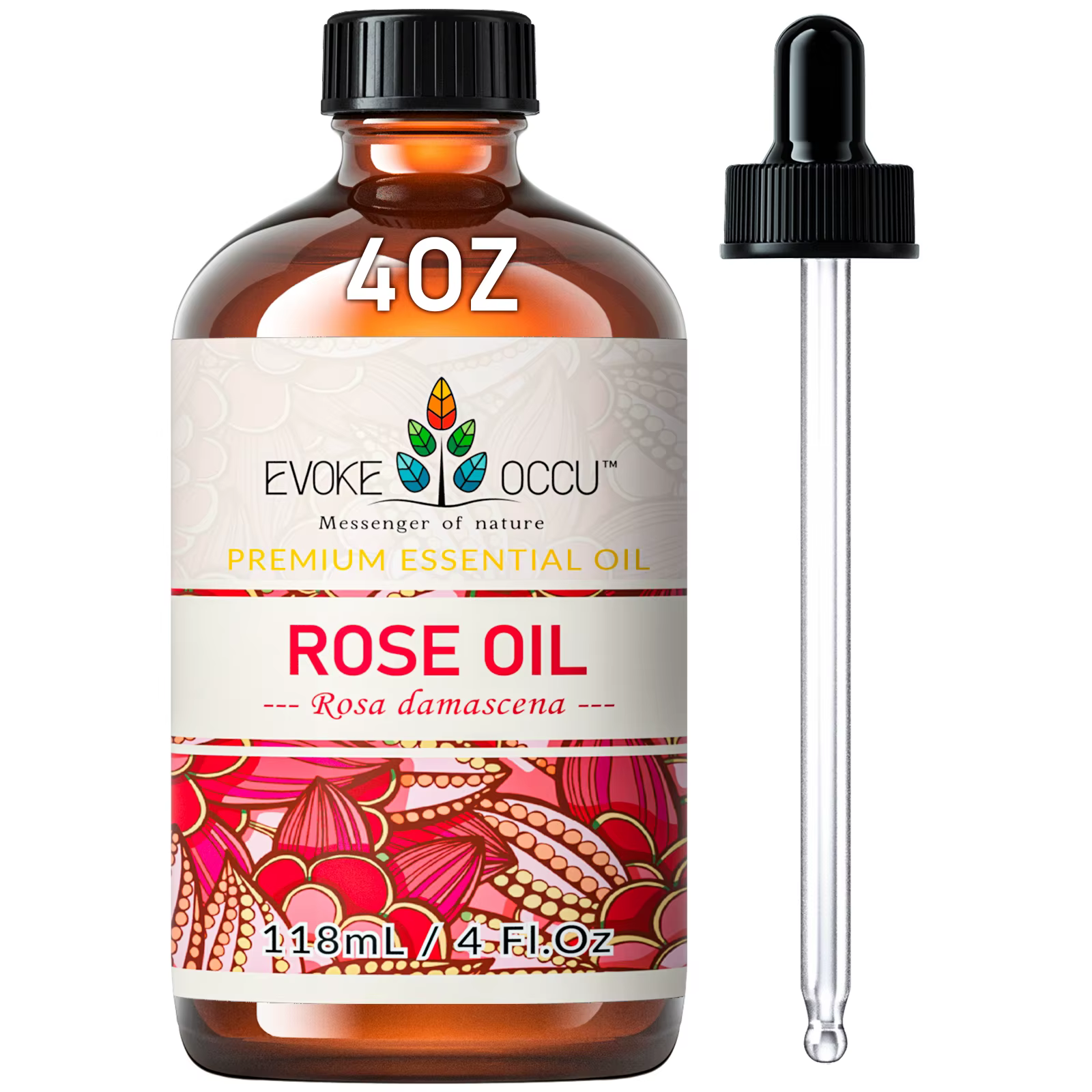 EVOKE OCCU 118ML/4 Fl.Oz. Huile essentielle, huile de diffuseur de rose de qualité supérieure pour l
