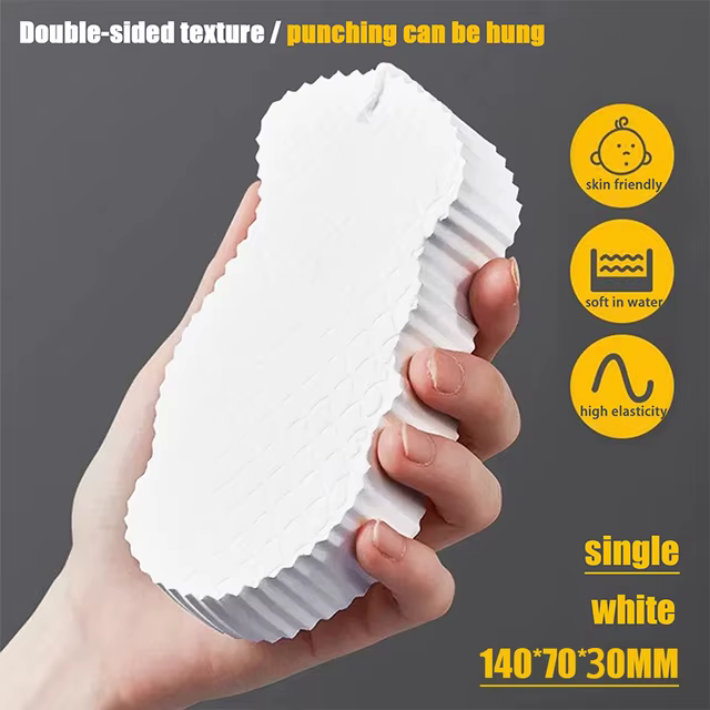 1pc doux éponge corps épurateur bain exfoliant gommage éponge douche brosse corps peau