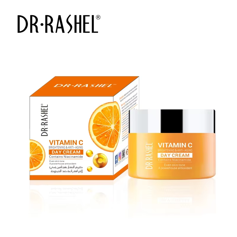 DR.RASHEL Crème de jour rafraîchissante non grasse de la série Vitamin C avec protection solaire Soi