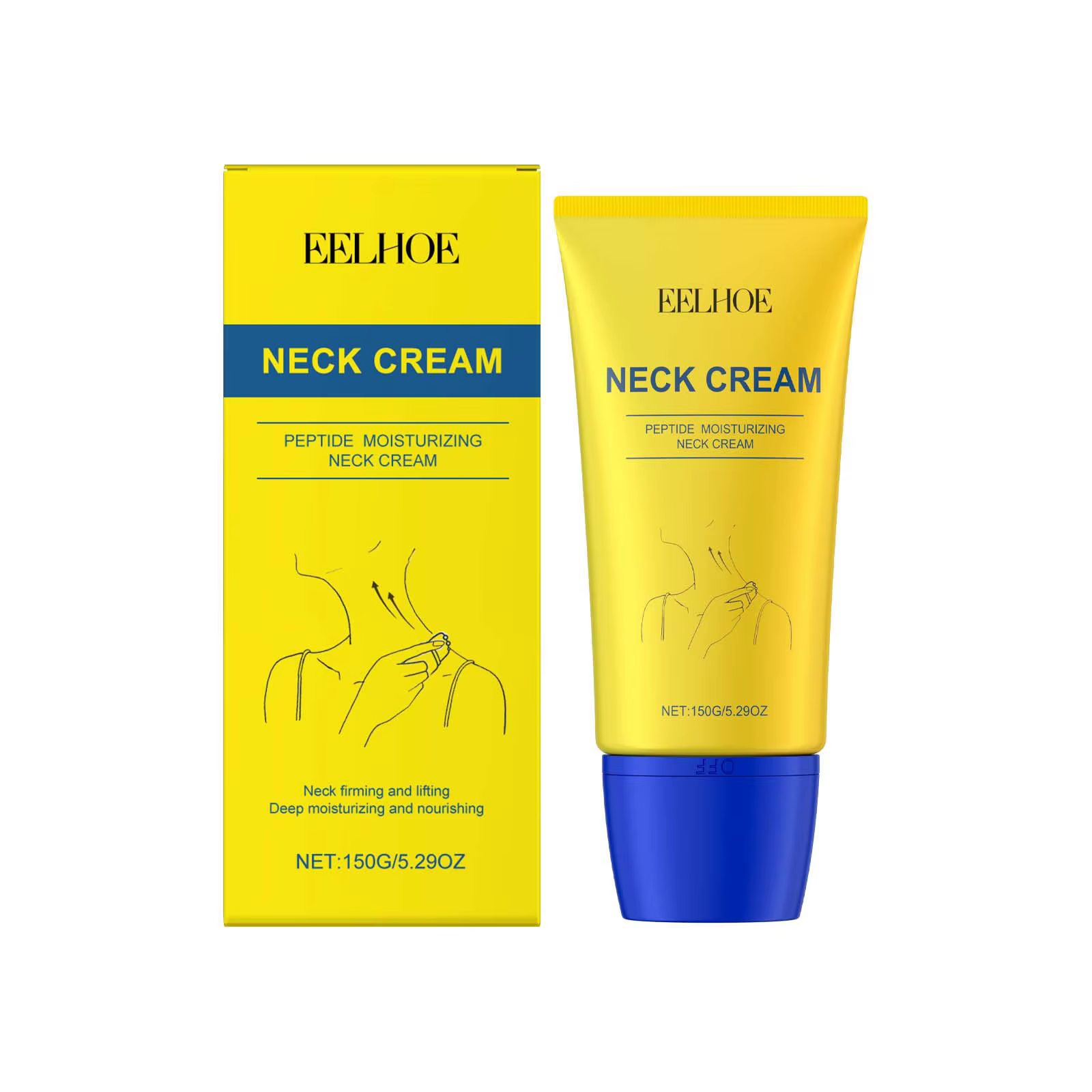 Eelhoe crème raffermissante pour le cou raffermissant hydratant estompe ligne Fine éclaircir lisse p