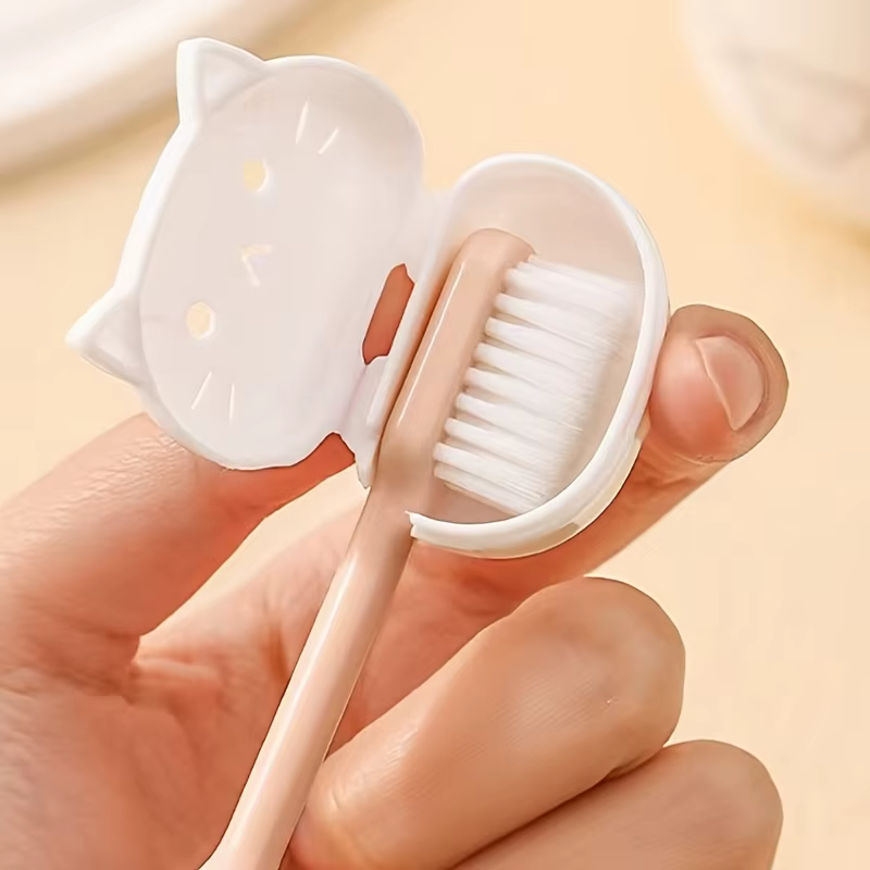 Protecteurs de brosse à dents de dessin animé mignon, étuis de voyage portables pour têtes de brosse