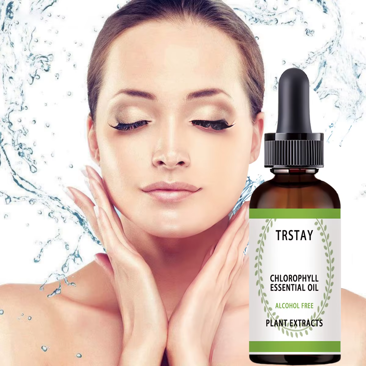 Huile essentielle de chlorophylille Essence de chlorophylille hydrate et lisse la peau