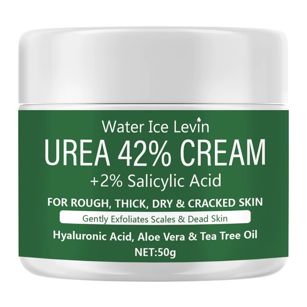 Urea 42% + 2% Crème à l'acide salicylique avec acide hyaluronique et huile d'arbre à thé, hydrate et