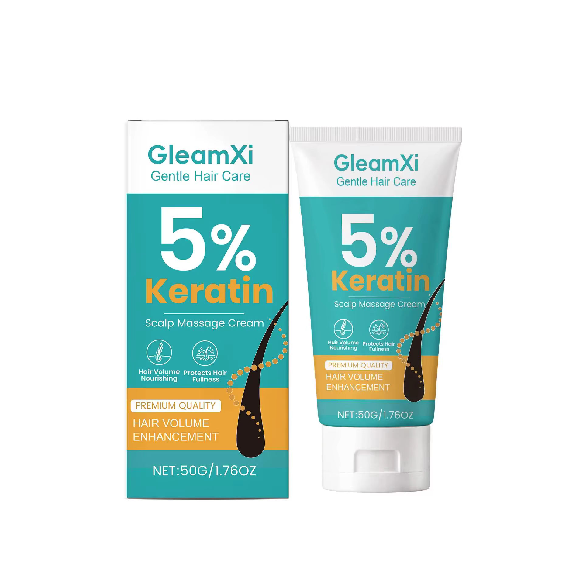 Crème de massage au kératine pour le cuir chevelu : Hydratation, Nutrition, Volume Capillaire, Anti-