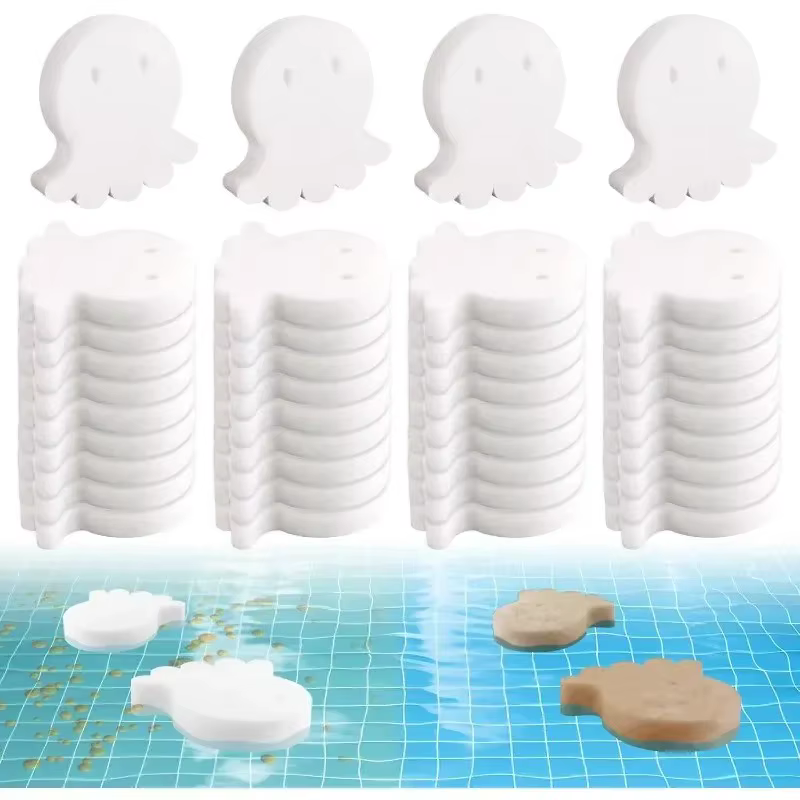 Éponges absorbantes d'huile écologiques biodégradables, absorbent efficacement l'huile flottante, la