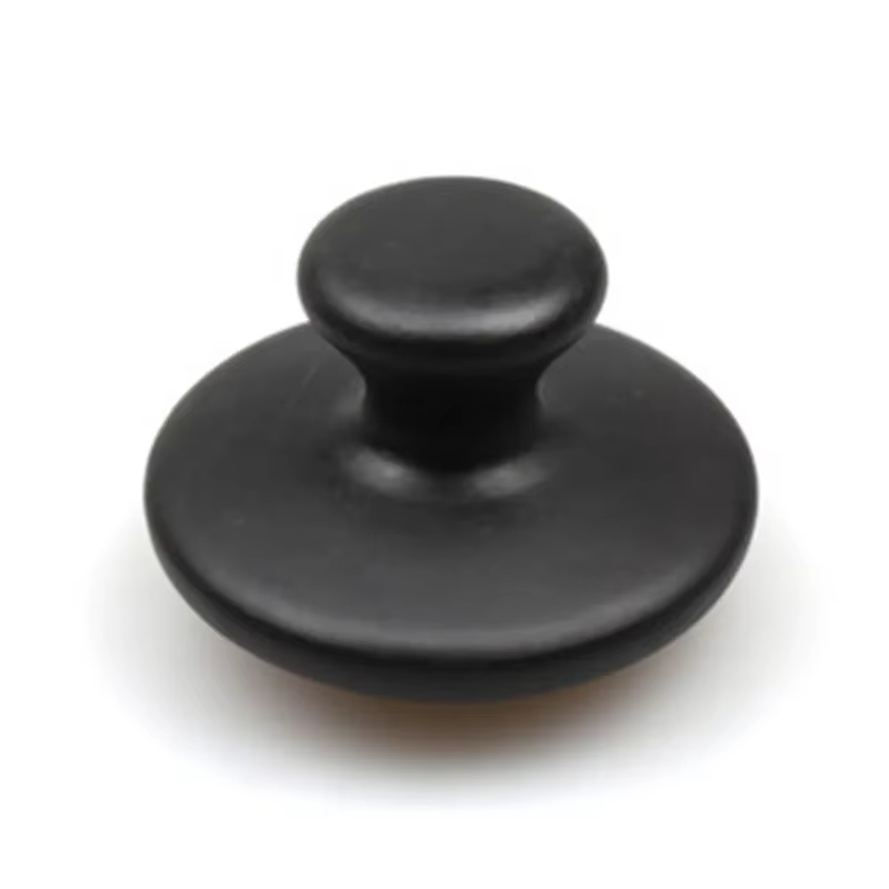Pierre de basalte noire pour massage du visage et du corps, massage à l'huile essentielle, forme d'a