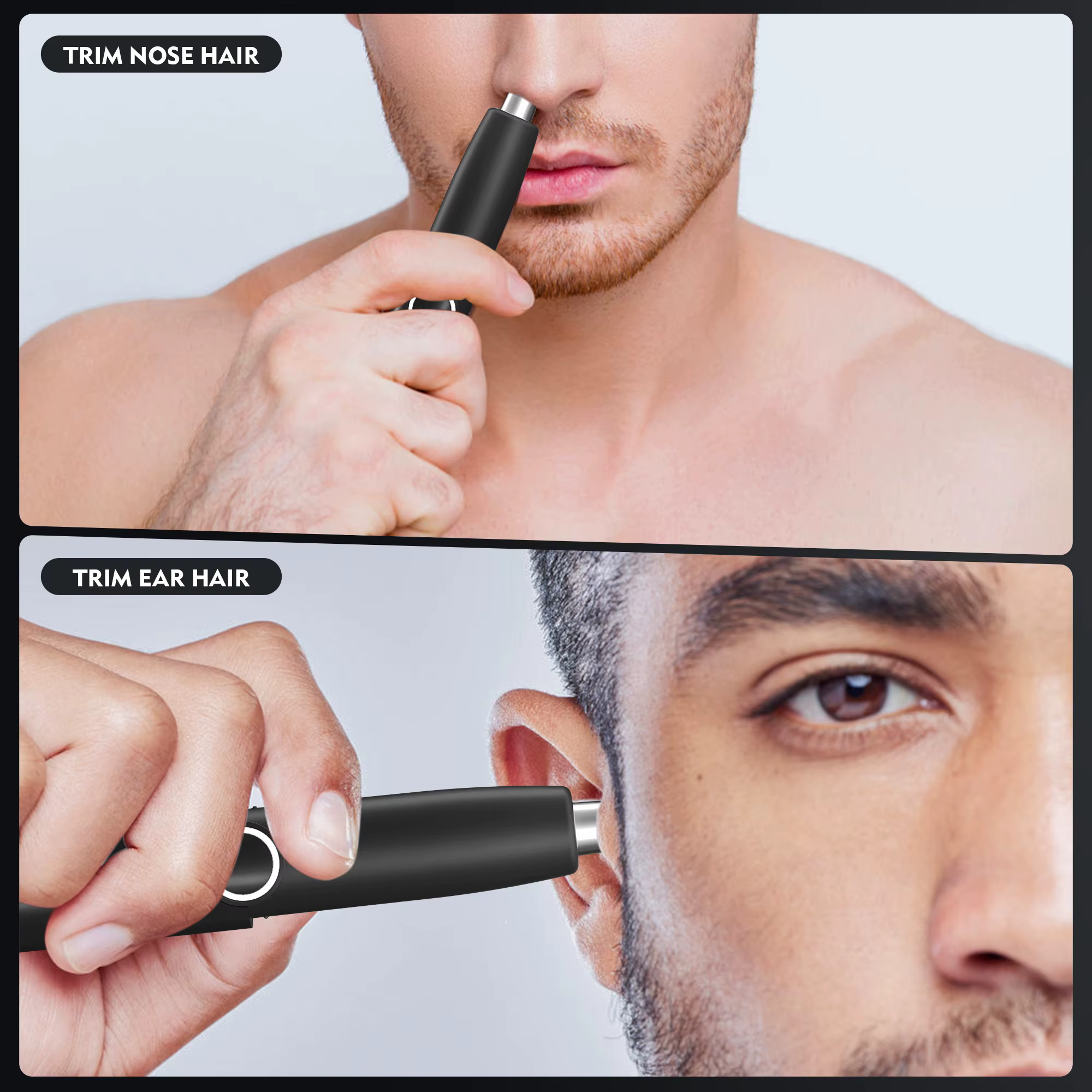 Tondeuse à poils de nez lavable, rasoir et épilateur pour poils nasaux