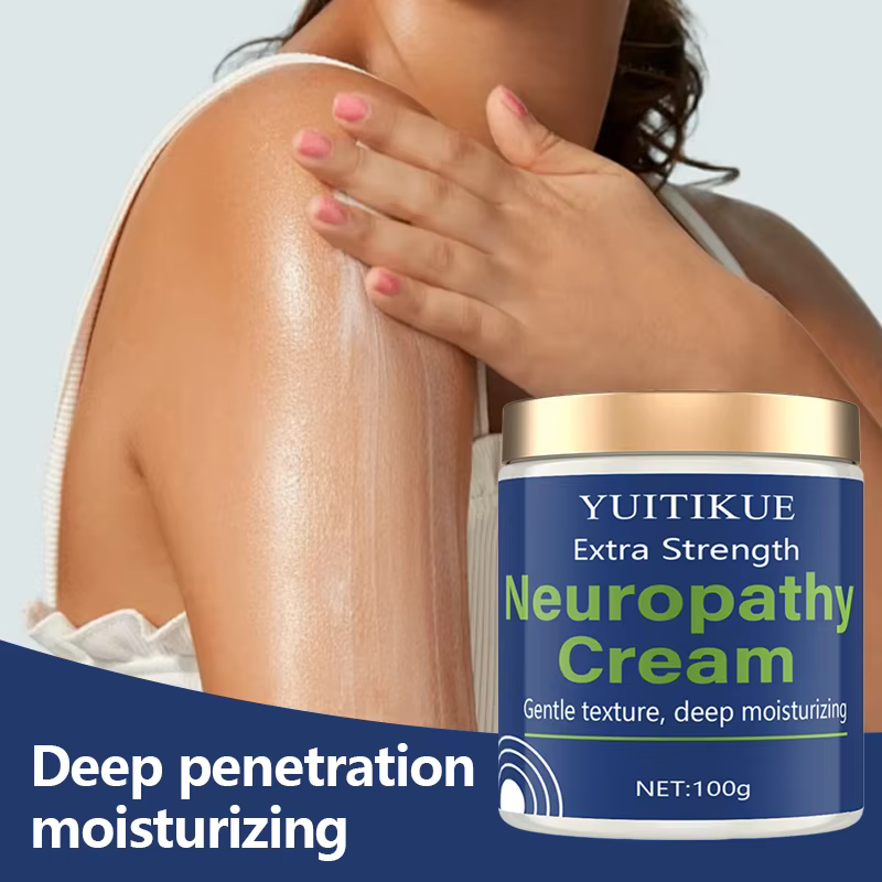 Crème de neuropathie 100g - Formule extra force, hydratant et pénétrant en profondeur, soin doux pou