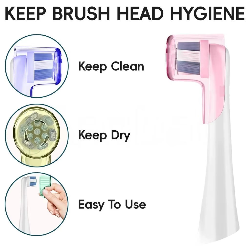Couvercles anti-poussière pour brosse à dents électrique, 2 à 8 pièces, couleurs, capuchons compatib