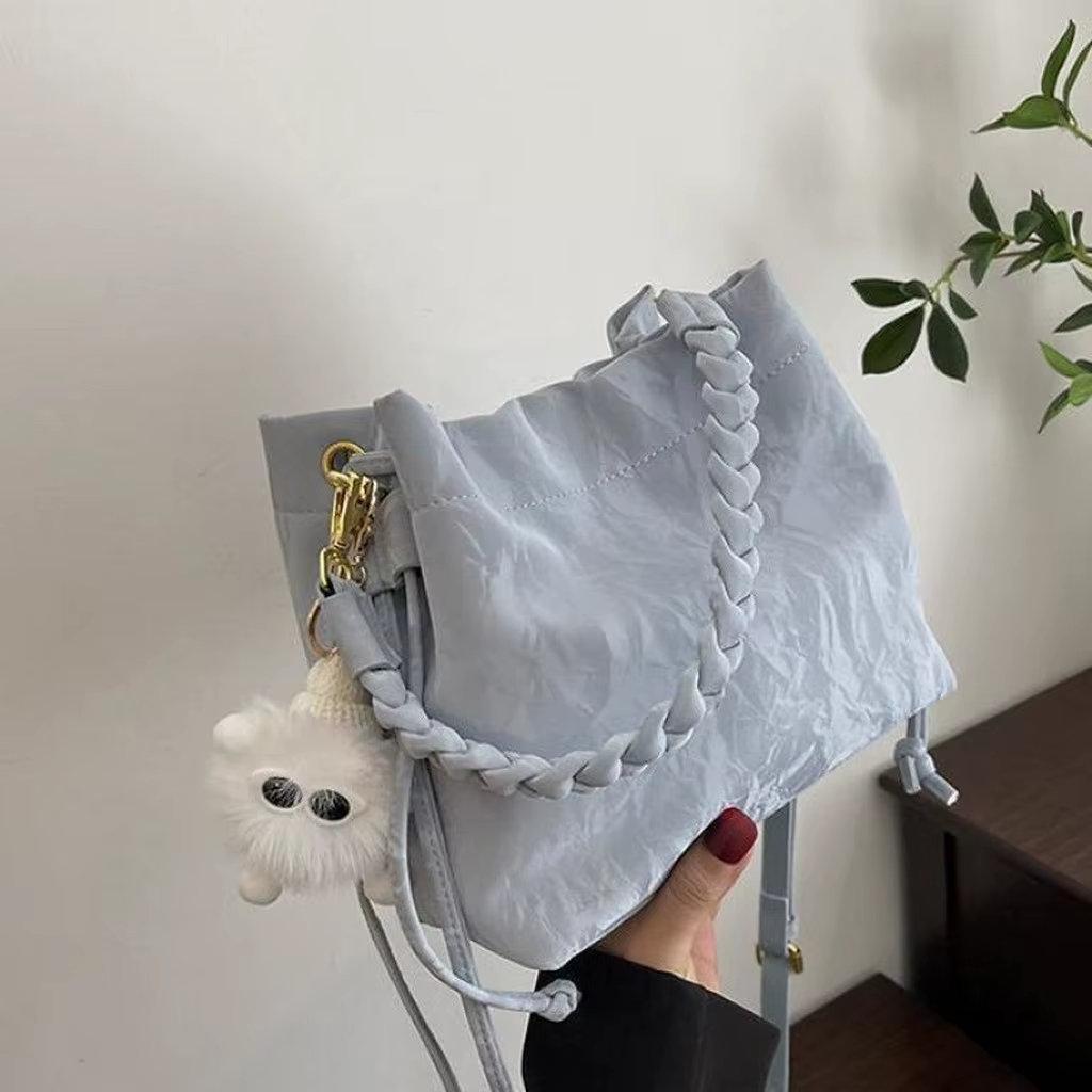 Sacs fourre-tout pour femmes, sac seau moyen sophistiqué en PU, sac seau élégant pour femmes, sac à
