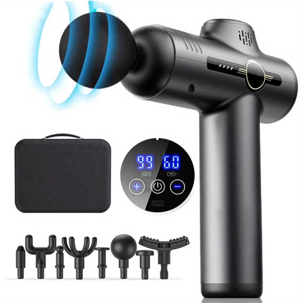 Pistolet de Massage Portable à vibrations pour Fascia, pour le corps, le cou, le dos, Relaxation mus