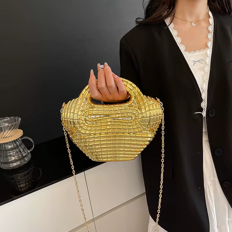 Sac à main en acrylique élégant pour femmes, sacs à bandoulière de styliste, sacoche pour fête et us