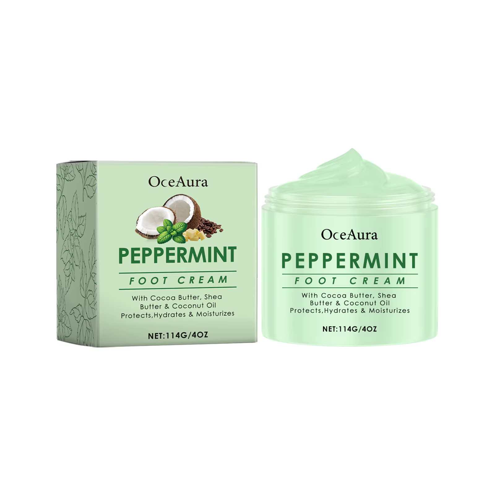 Crème hydratante pour les pieds, hortelle poivrée, soulage la sécheresse, Anti-fissure, réparation, 