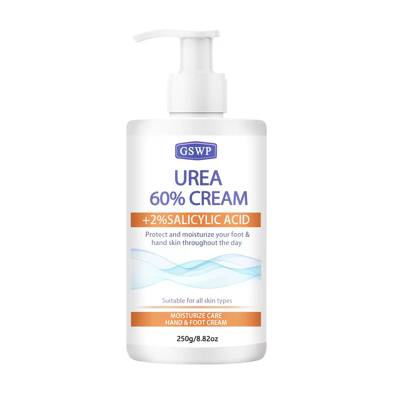 Crème hydratante pour les mains et les pieds GSWP à 60 % d'urée, contenant de l'acide salicylique, p