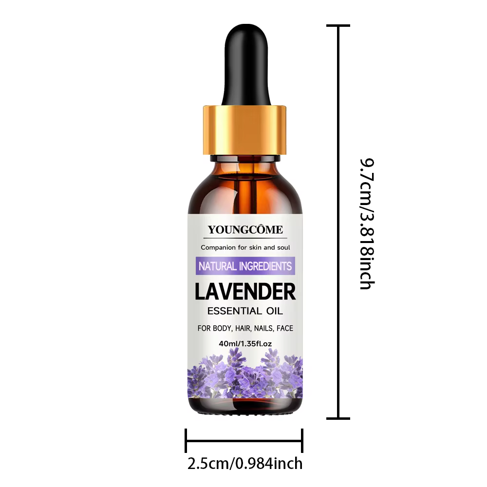 Huile essentielle de lavande Pure naturelle, hydratante pour cheveux, adaptée aux cheveux, du visage