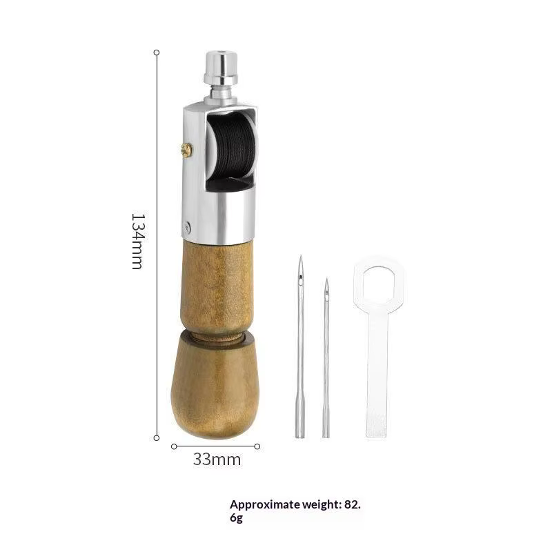 Kit de couture à la main pour le cuir, complet avec 1 ensemble de fils cirés et outils de finition p
