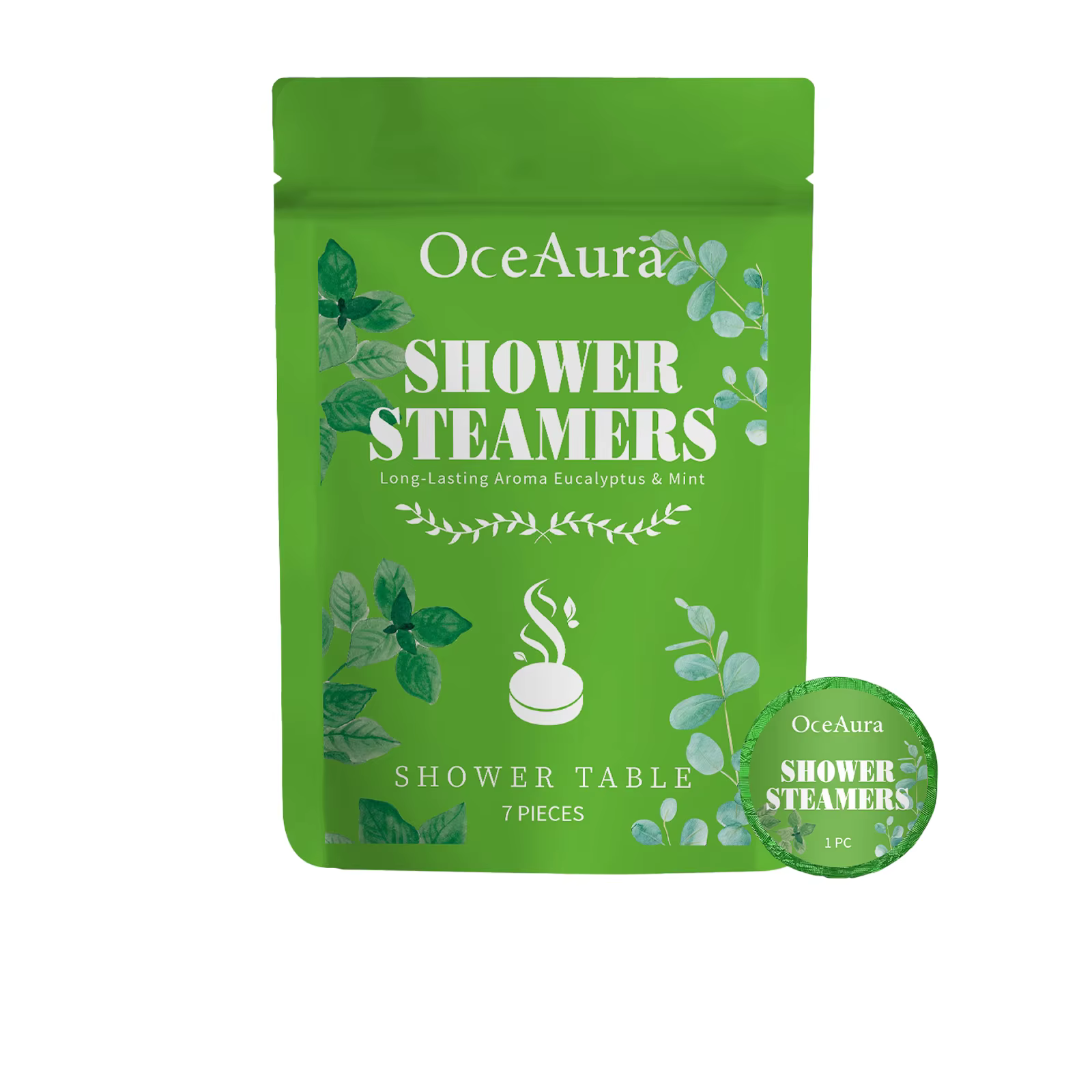 Tablettes de douche aromathérapeutiques à la menthe, rafraîchissantes, apaisantes, soulageant la fat