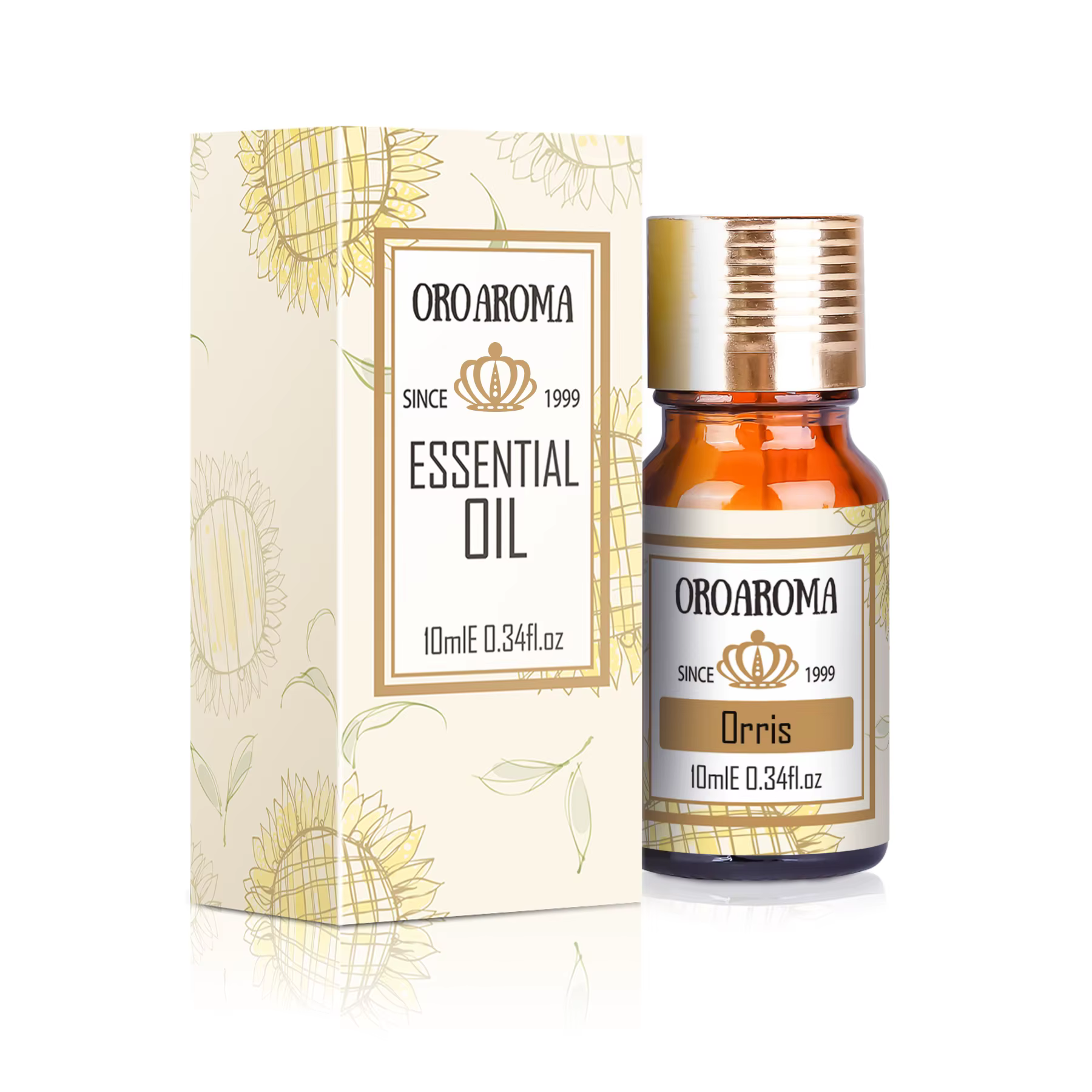 Oraroma Huile essentielle d'Orris naturelle pour l'aromathérapie et les soins du corps – Parfaite po