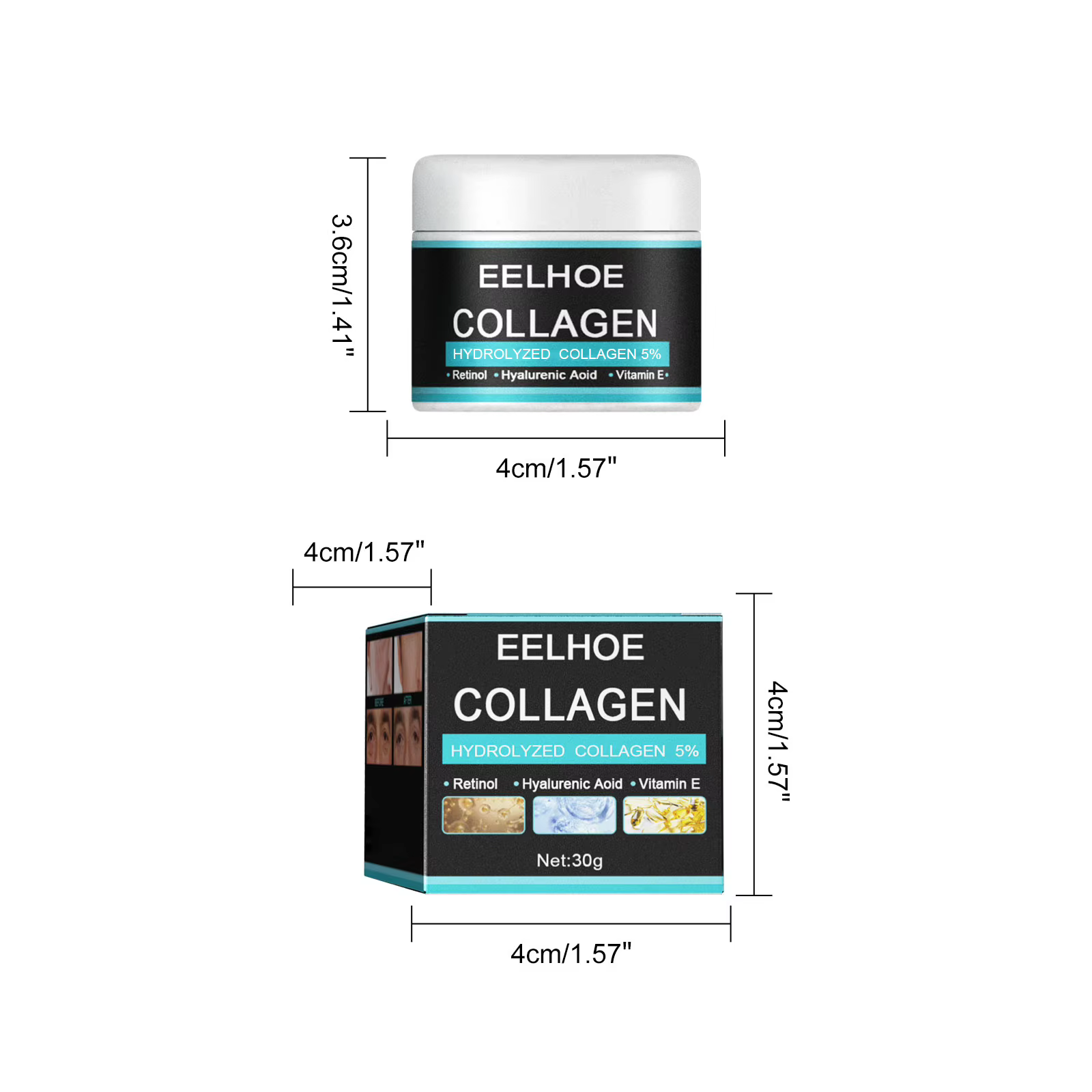 Crème Anti-rides pour le visage pour hommes, 30/50g, rétinol, collagène, hydratant, Anti-âge, raffer
