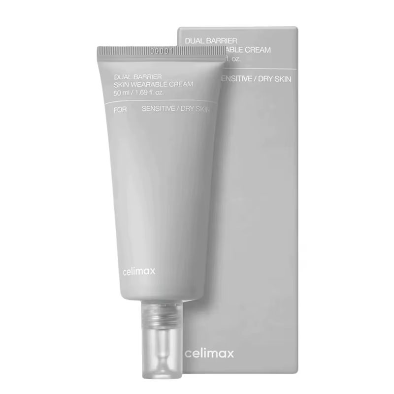 Crème réparatrice double barrière Celimax coréenne, apaise la sécheresse et les rougeurs, réduit les