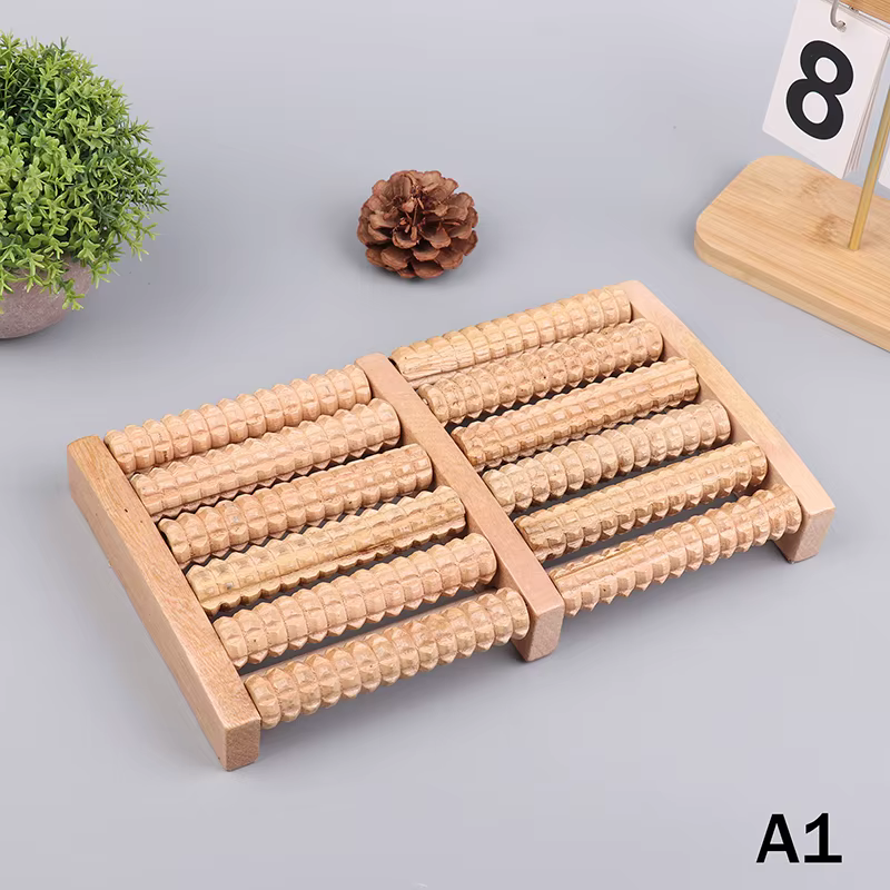 Masseur de pieds en bois pour la circulation sanguine, outil de soin des pieds, thérapie multipoints