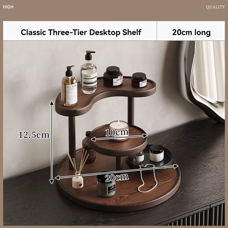 Boîte de rangement pour maquillage, huiles essentielles, produits de soin, organisateur de comptoir 